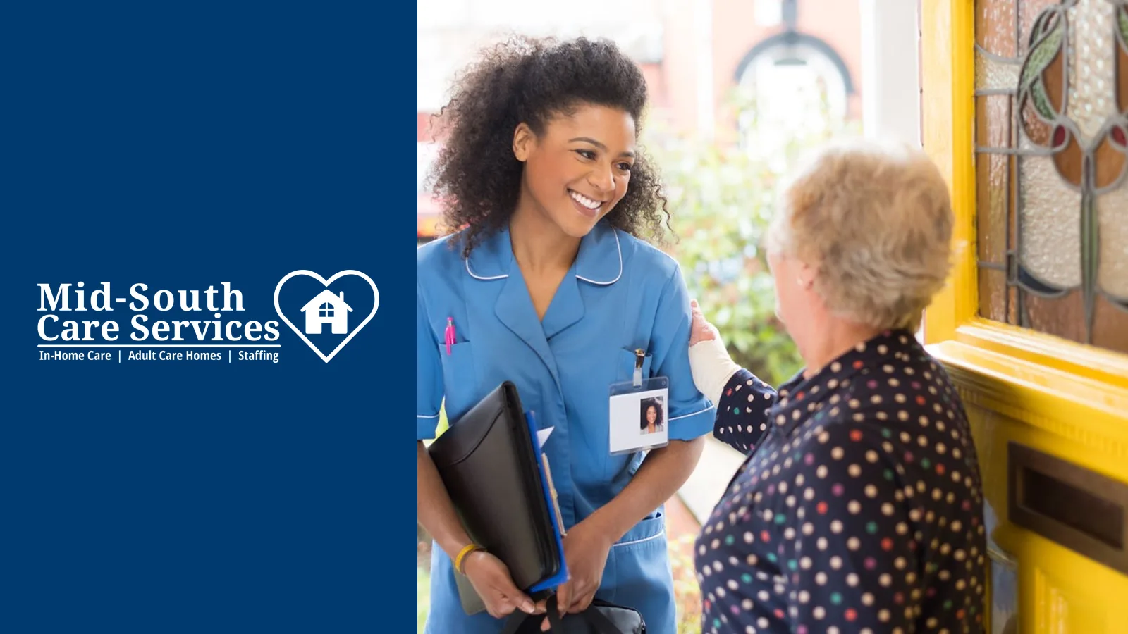 Mid-South Care Services brand and project imagery
