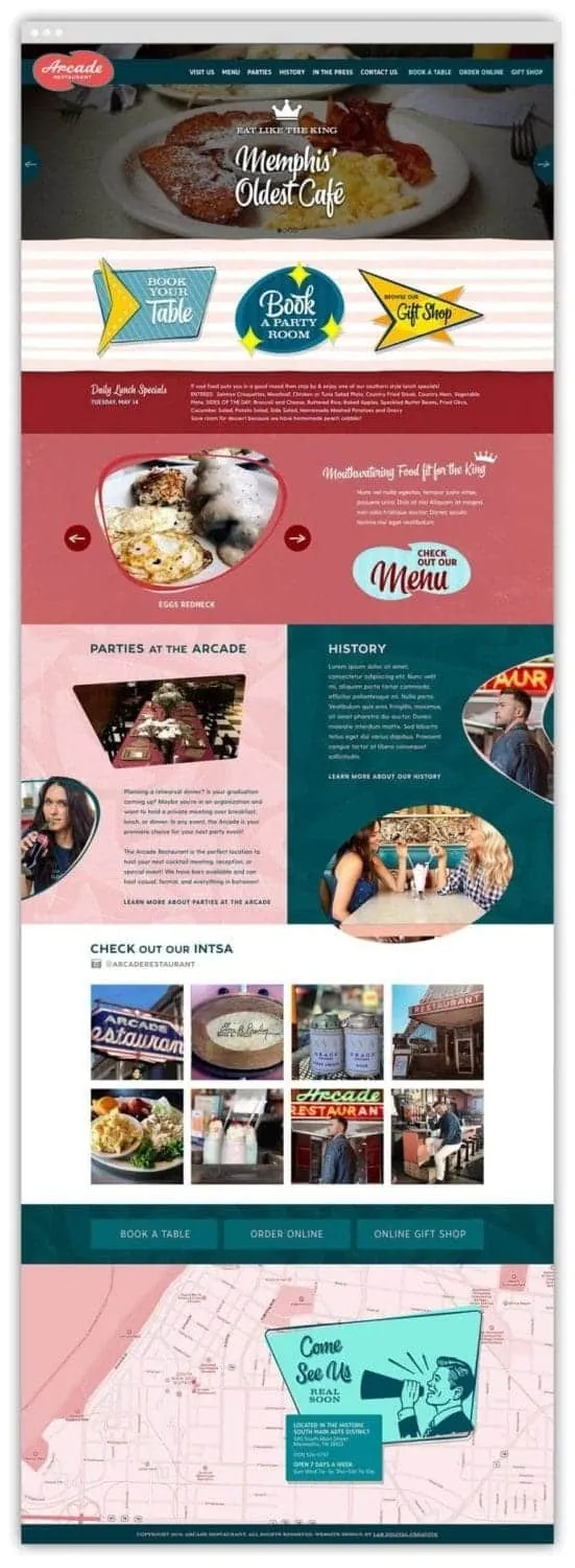 Full homepage design