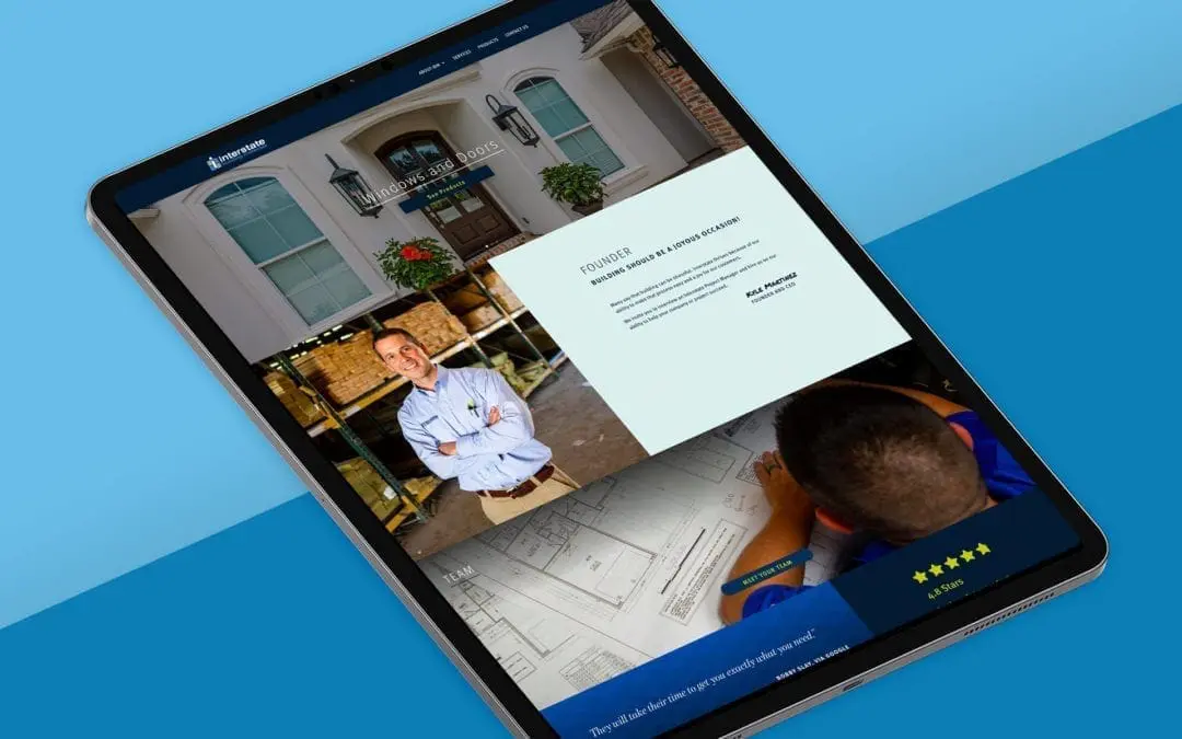 LAB constructs a new website for Interstate Building Materials